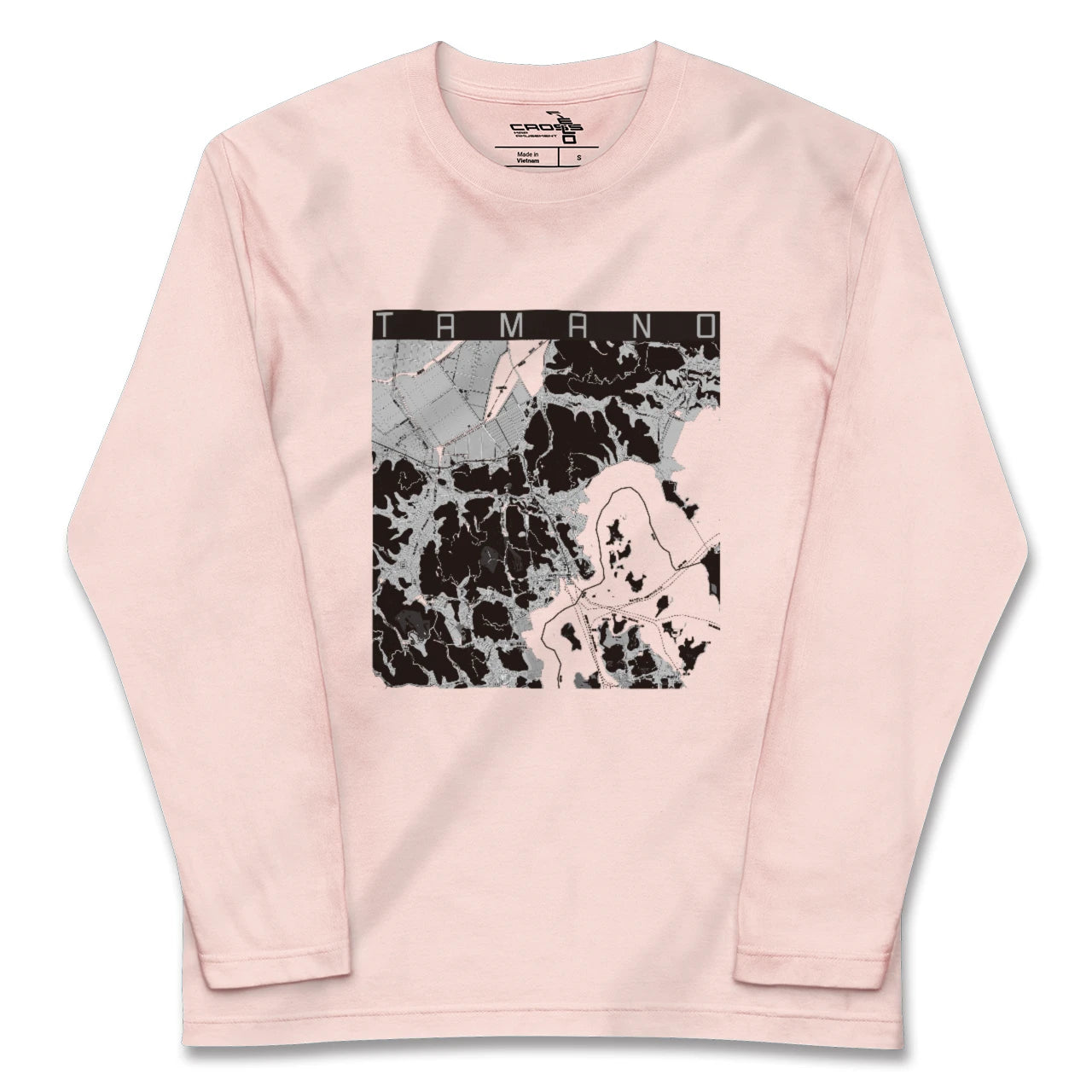【玉野(岡山県)】地図柄ロングスリーブTシャツ