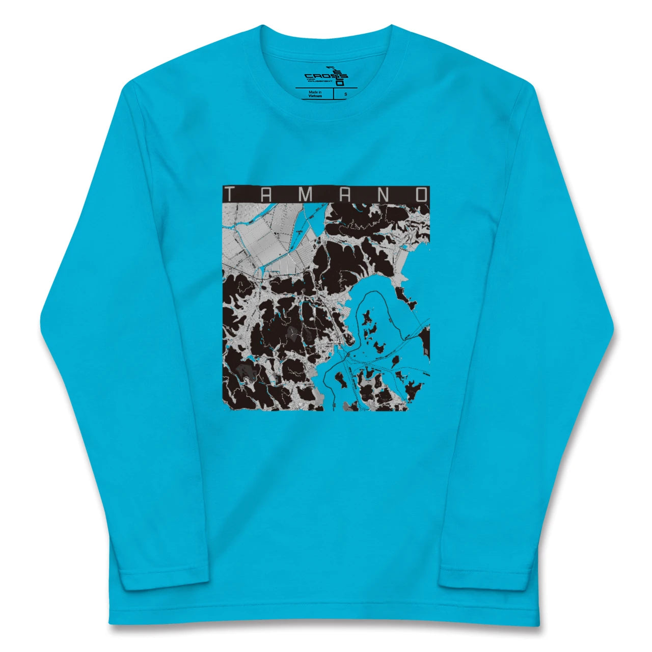 【玉野(岡山県)】地図柄ロングスリーブTシャツ
