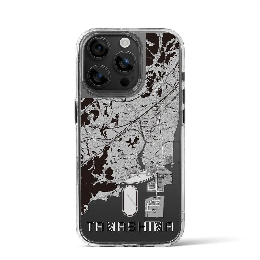 【玉島(岡山県)】地図柄iPhoneケース(MagSafeタイプ)