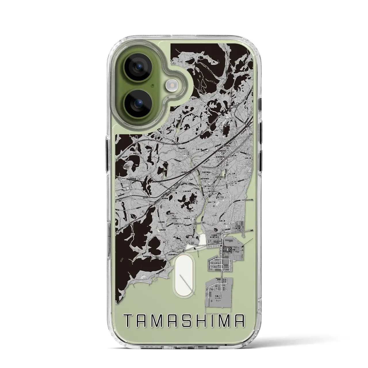 【玉島(岡山県)】地図柄iPhoneケース(MagSafeタイプ)