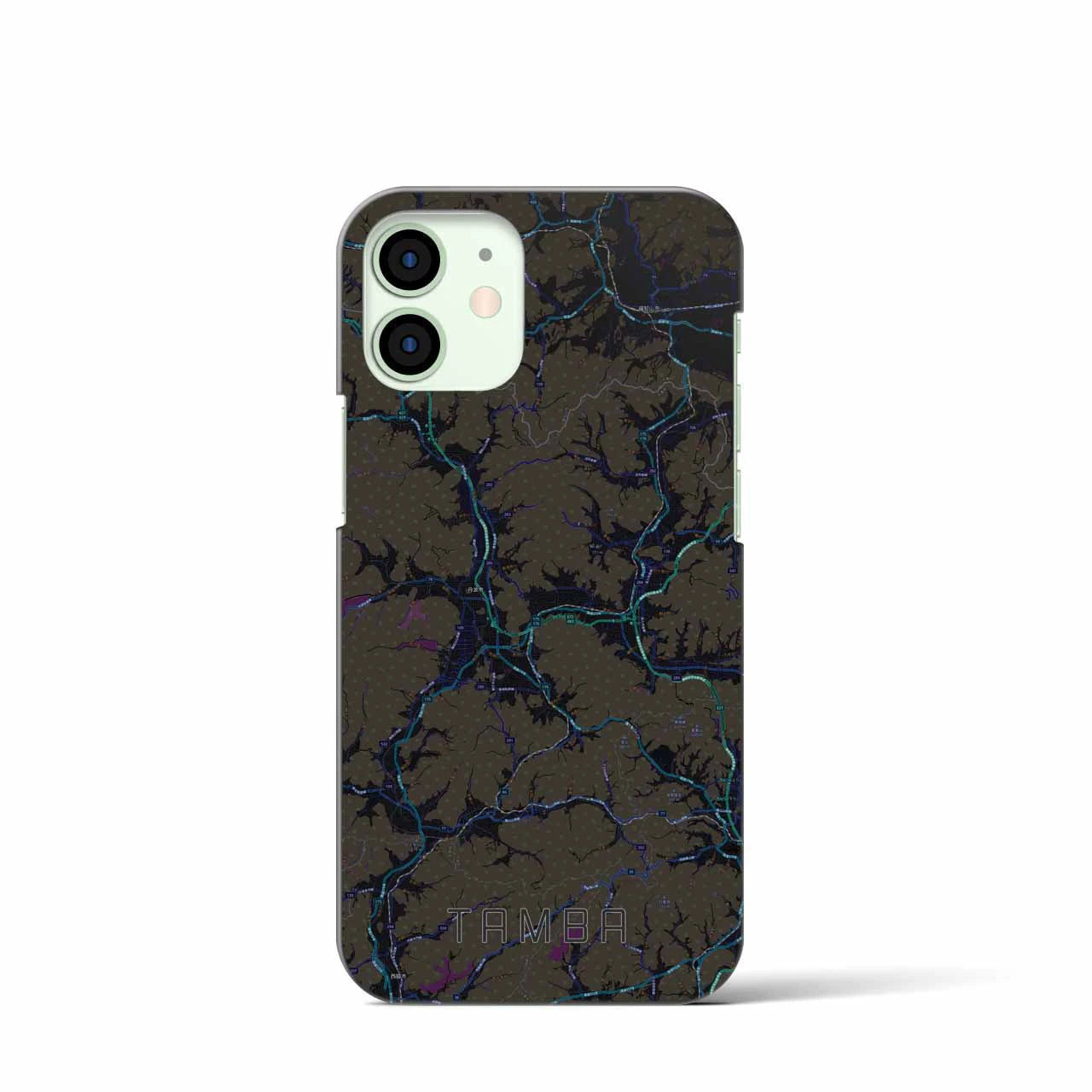 【丹波(兵庫県)】地図柄iPhoneケース(バックカバータイプ)