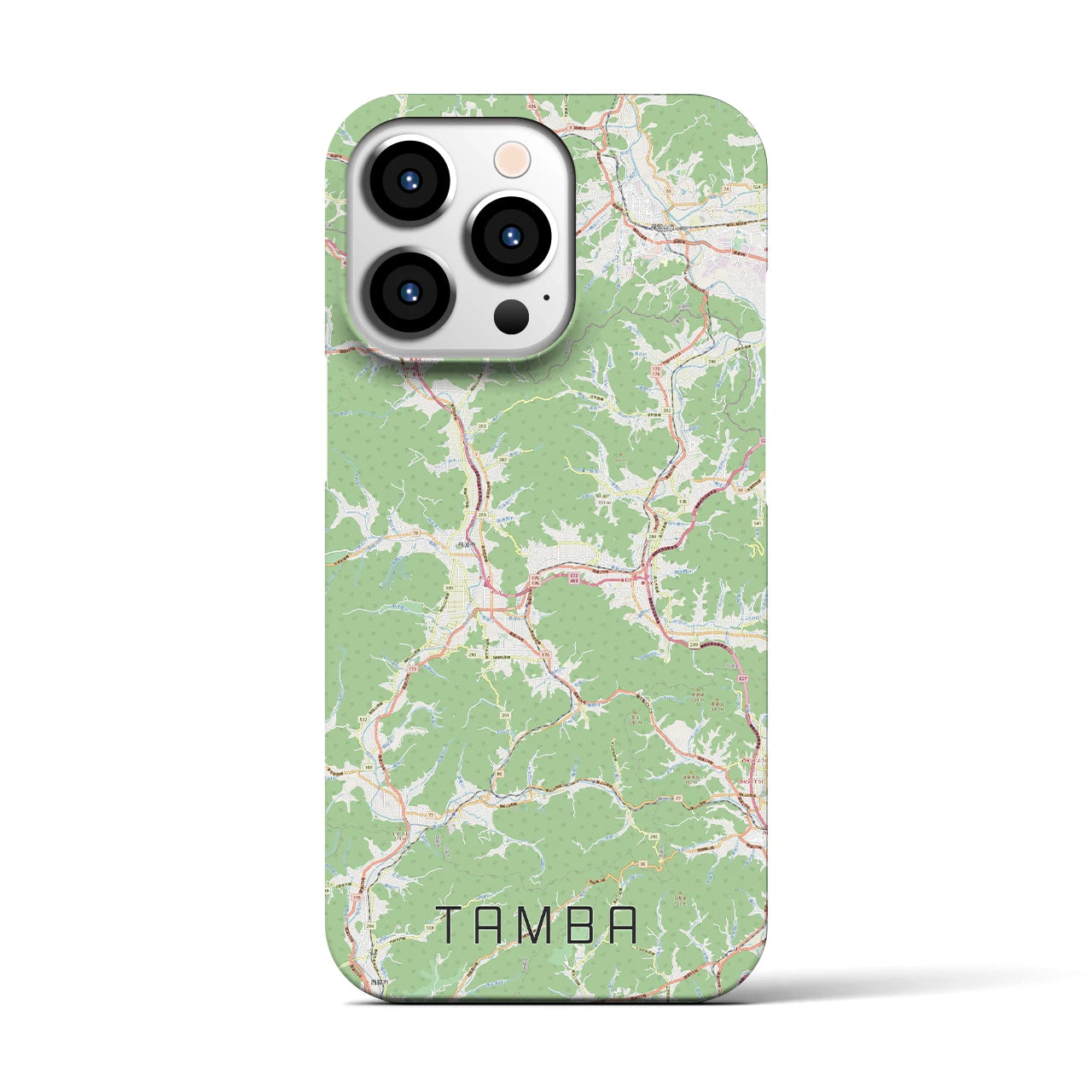 【丹波(兵庫県)】地図柄iPhoneケース(バックカバータイプ)