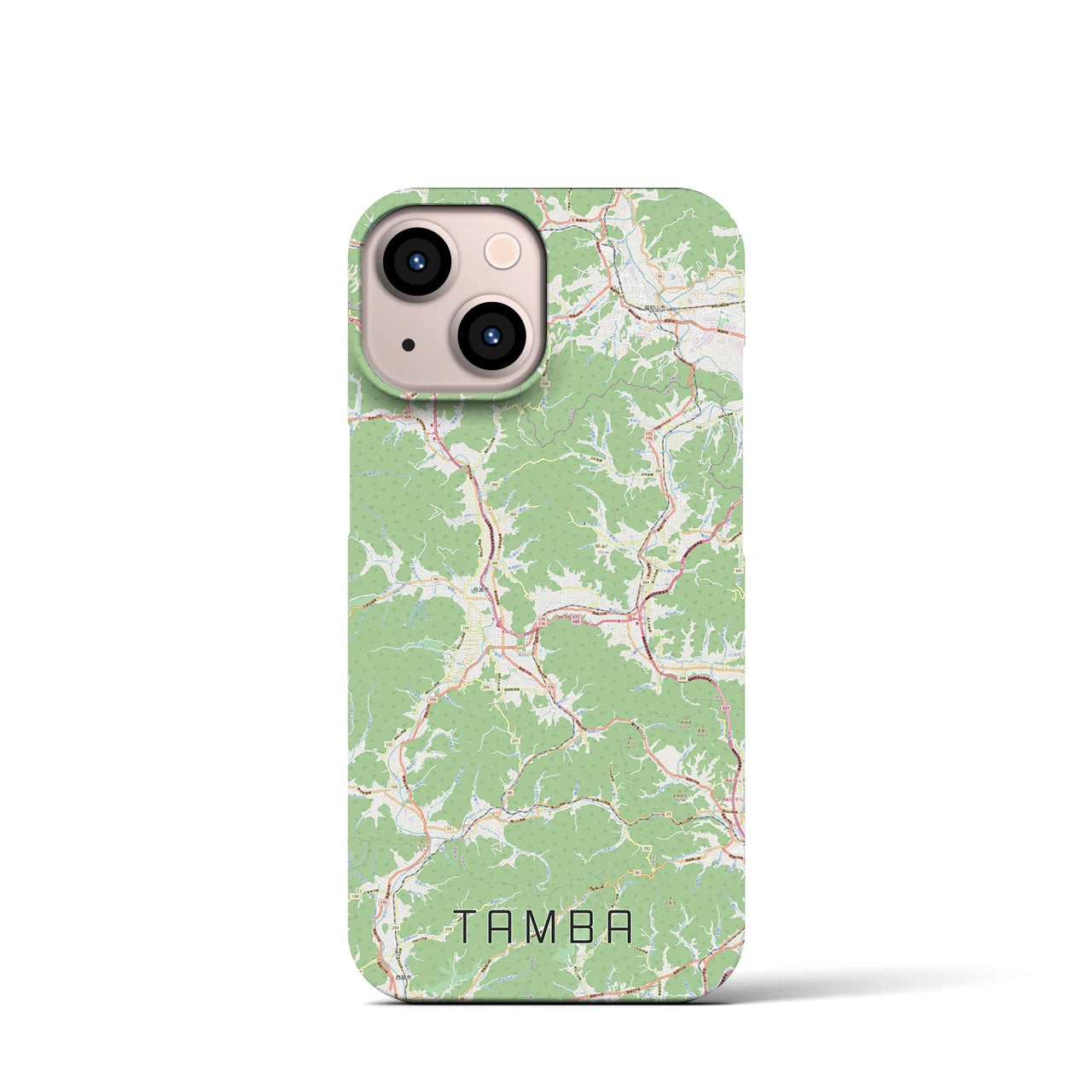 【丹波(兵庫県)】地図柄iPhoneケース(バックカバータイプ)