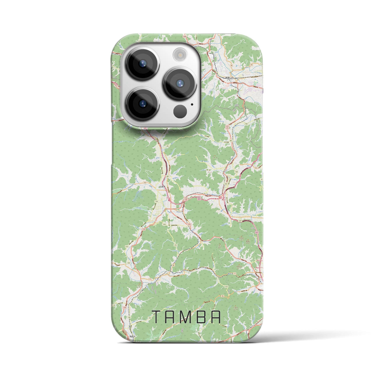 【丹波(兵庫県)】地図柄iPhoneケース(バックカバータイプ)