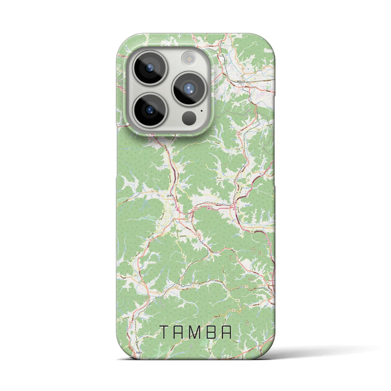 【丹波(兵庫県)】地図柄iPhoneケース(バックカバータイプ)
