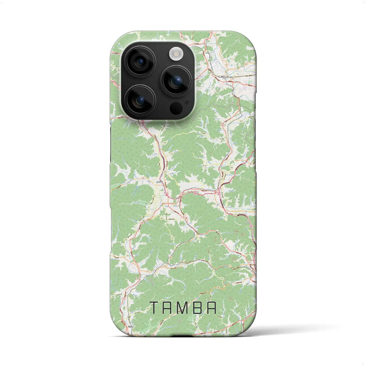 【丹波(兵庫県)】地図柄iPhoneケース(バックカバータイプ)