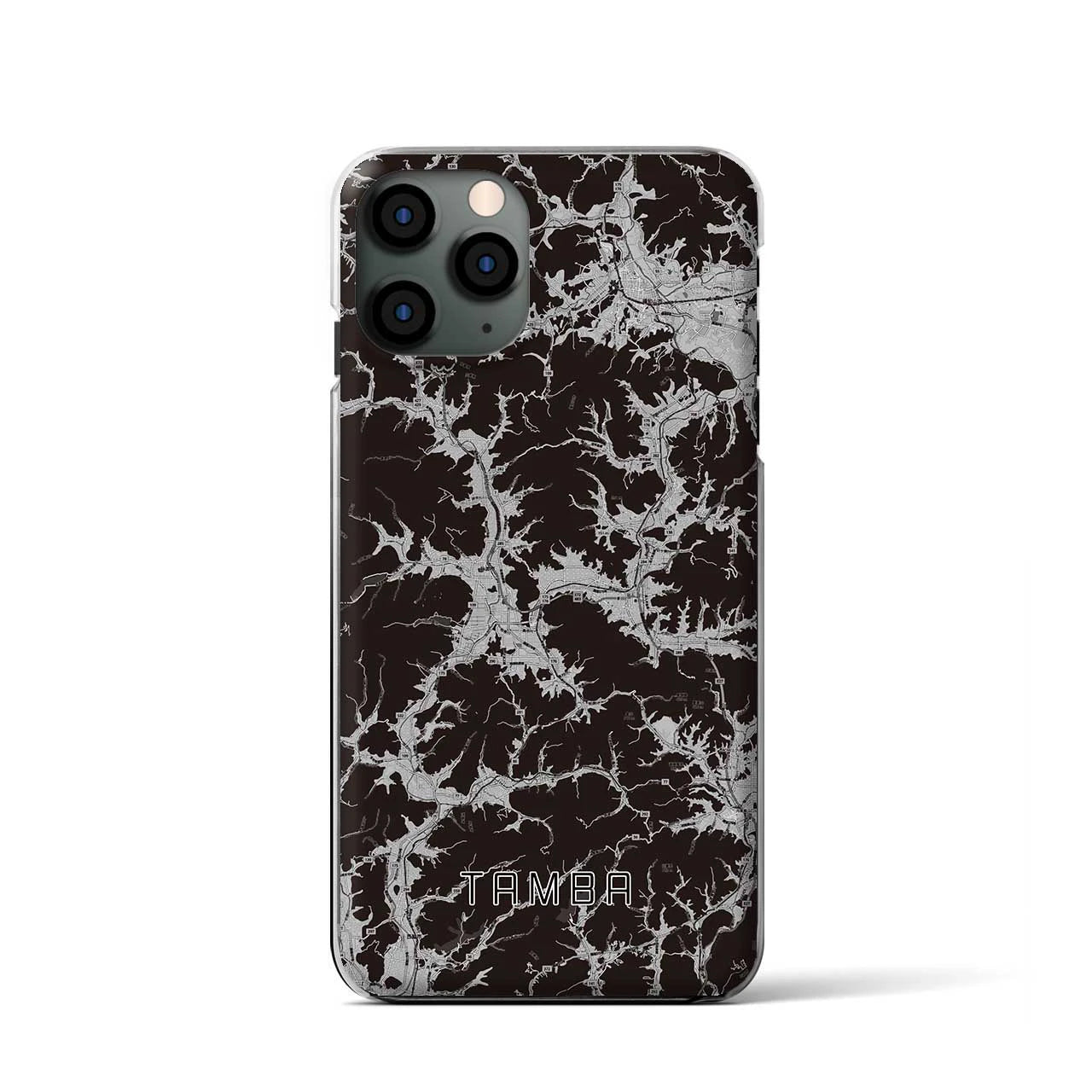 【丹波(兵庫県)】地図柄iPhoneケース(クリアタイプ)