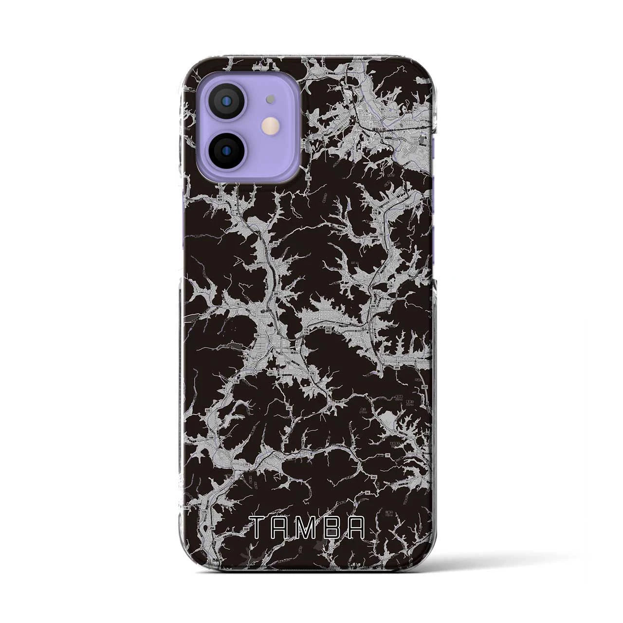 【丹波(兵庫県)】地図柄iPhoneケース(クリアタイプ)