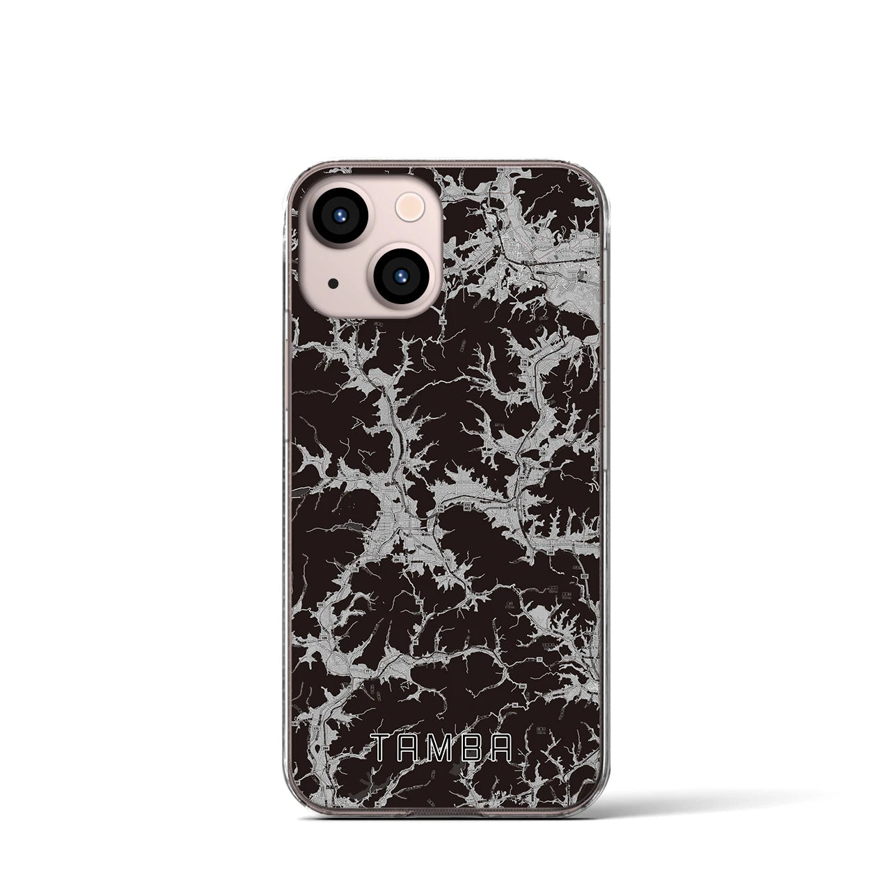 【丹波(兵庫県)】地図柄iPhoneケース(クリアタイプ)