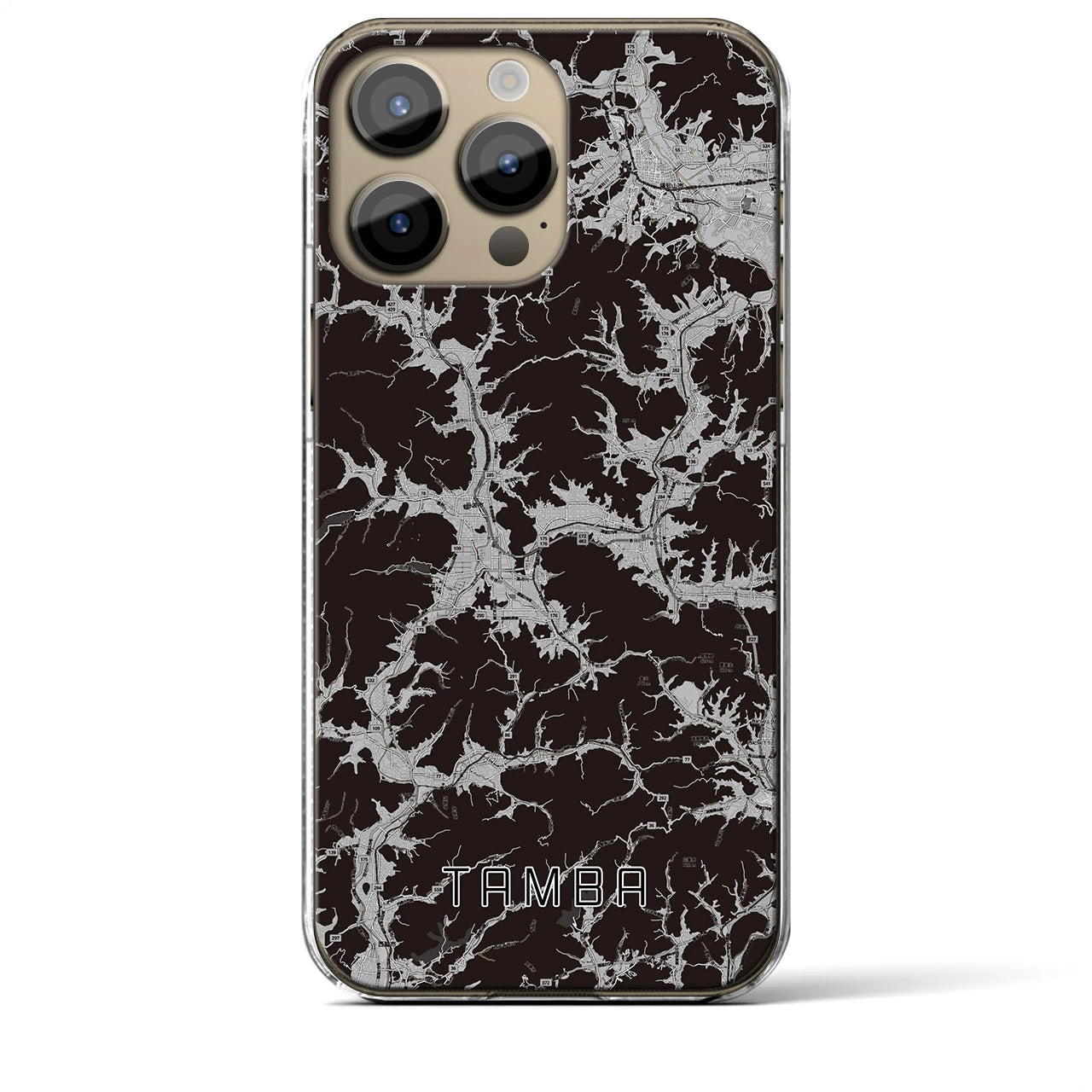 【丹波(兵庫県)】地図柄iPhoneケース(クリアタイプ)