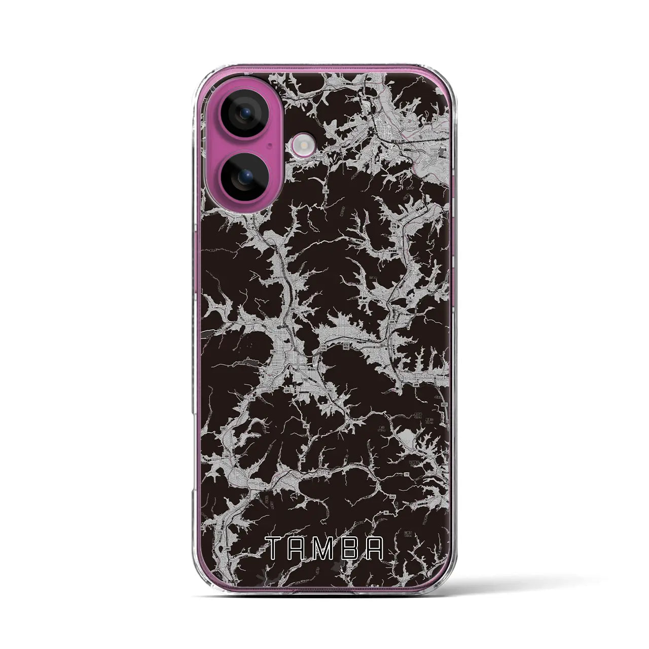 【丹波(兵庫県)】地図柄iPhoneケース(クリアタイプ)