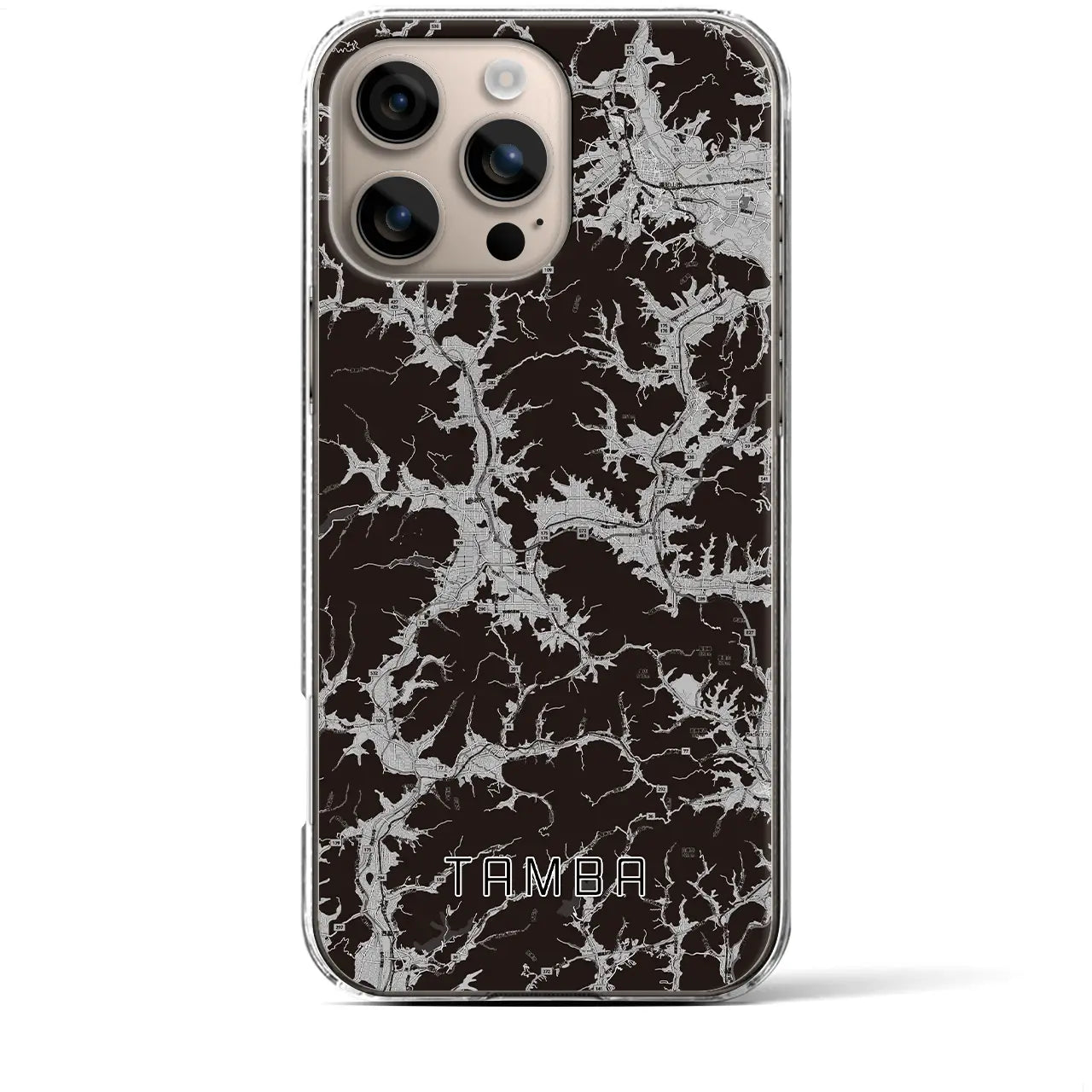 【丹波(兵庫県)】地図柄iPhoneケース(クリアタイプ)