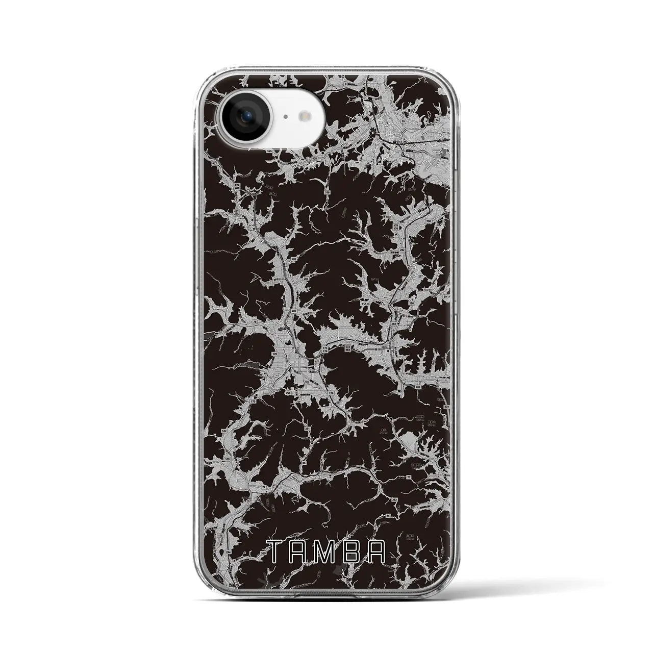 【丹波(兵庫県)】地図柄iPhoneケース(クリアタイプ)