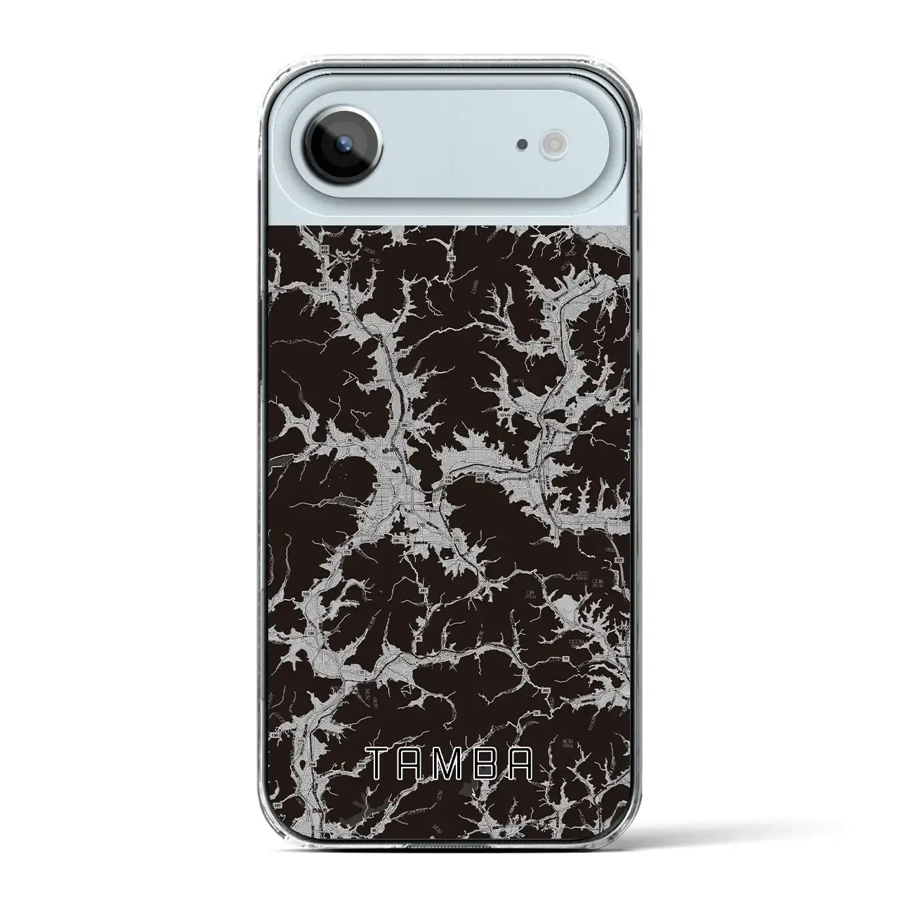 【丹波(兵庫県)】地図柄iPhoneケース(クリアタイプ)モノトーン・iPhone 17 Pro Max 用