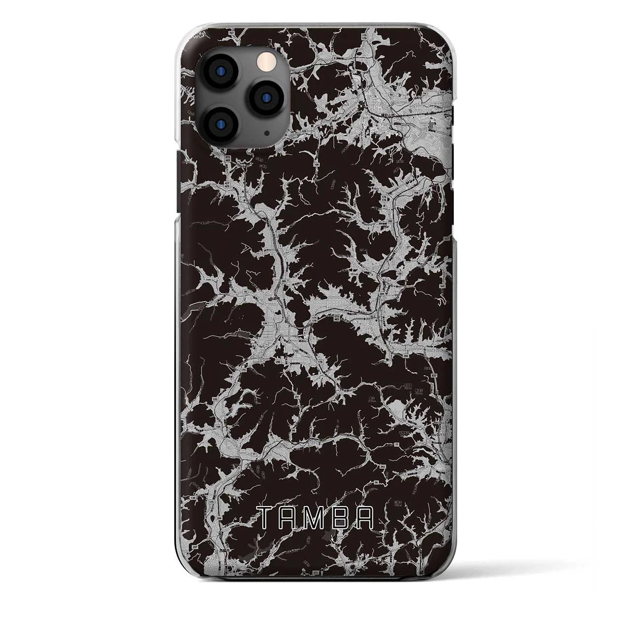 【丹波(兵庫県)】地図柄iPhoneケース(クリアタイプ)