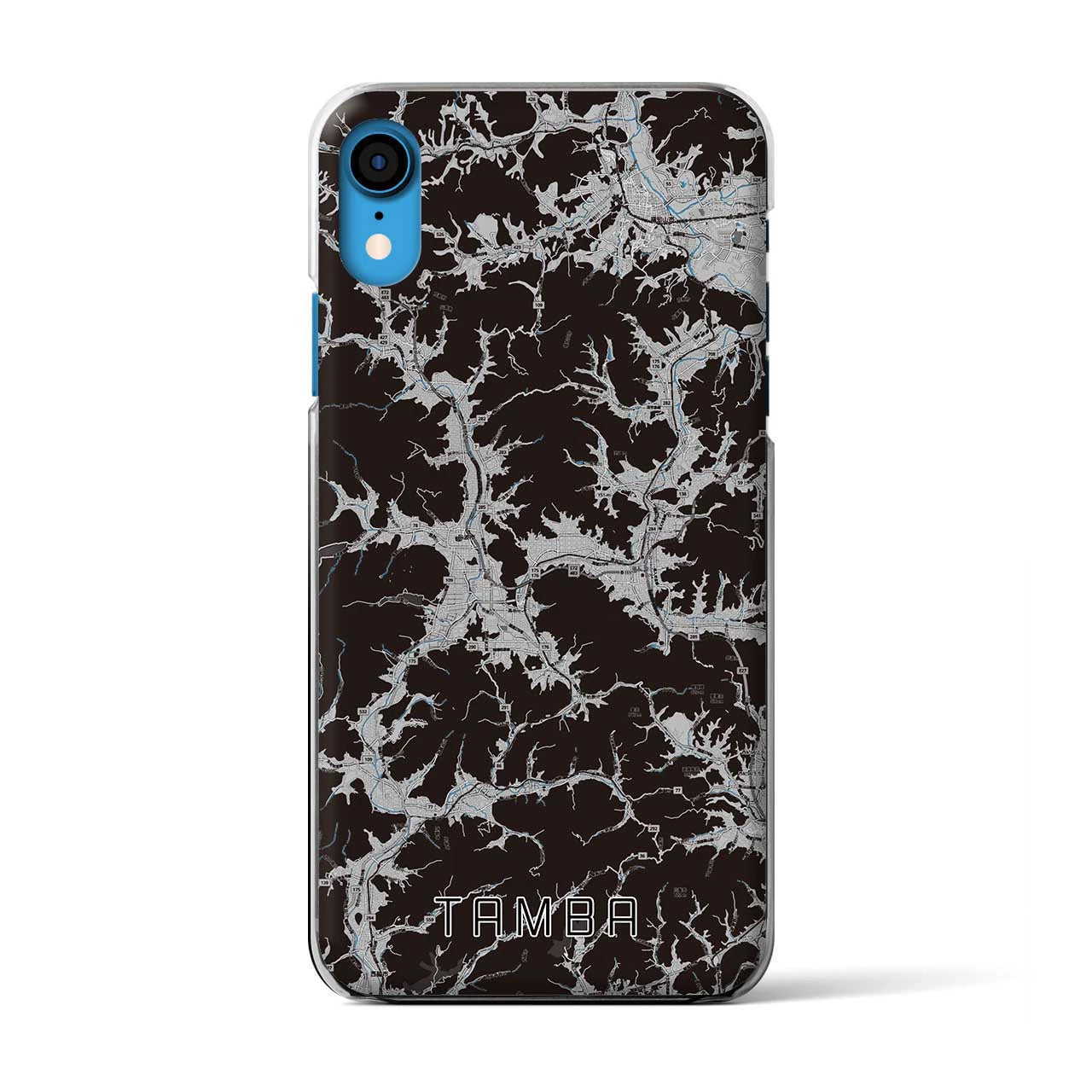 【丹波(兵庫県)】地図柄iPhoneケース(クリアタイプ)