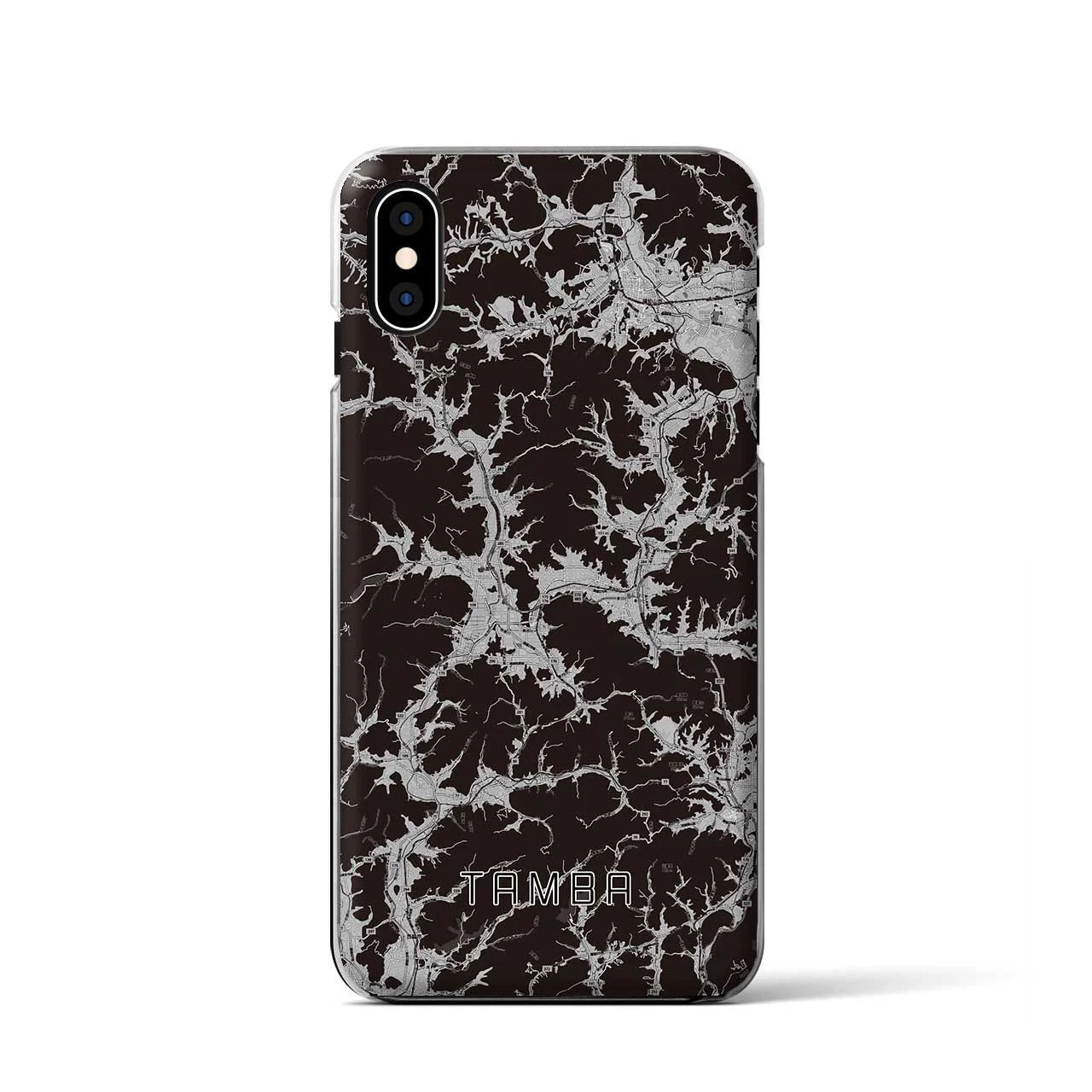 【丹波(兵庫県)】地図柄iPhoneケース(クリアタイプ)