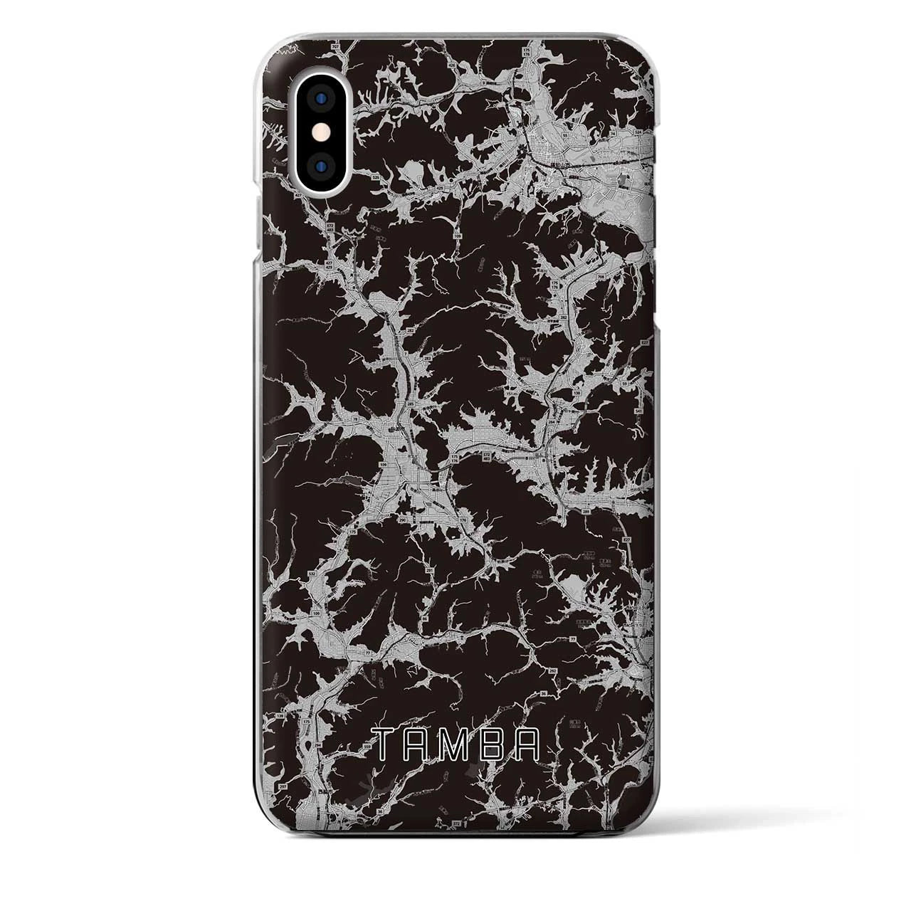 【丹波(兵庫県)】地図柄iPhoneケース(クリアタイプ)