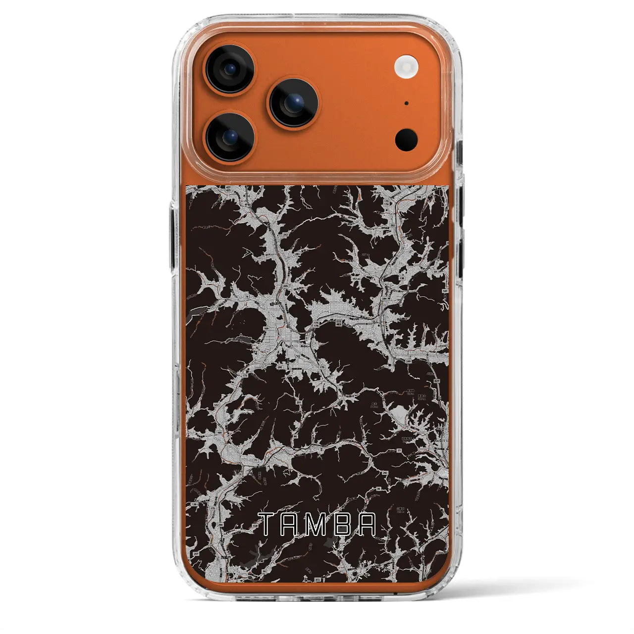 【丹波(兵庫県)】地図柄iPhoneケース(MagSafeタイプ)