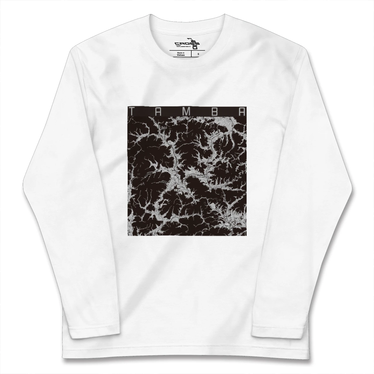 【丹波(兵庫県)】地図柄ロングスリーブTシャツ