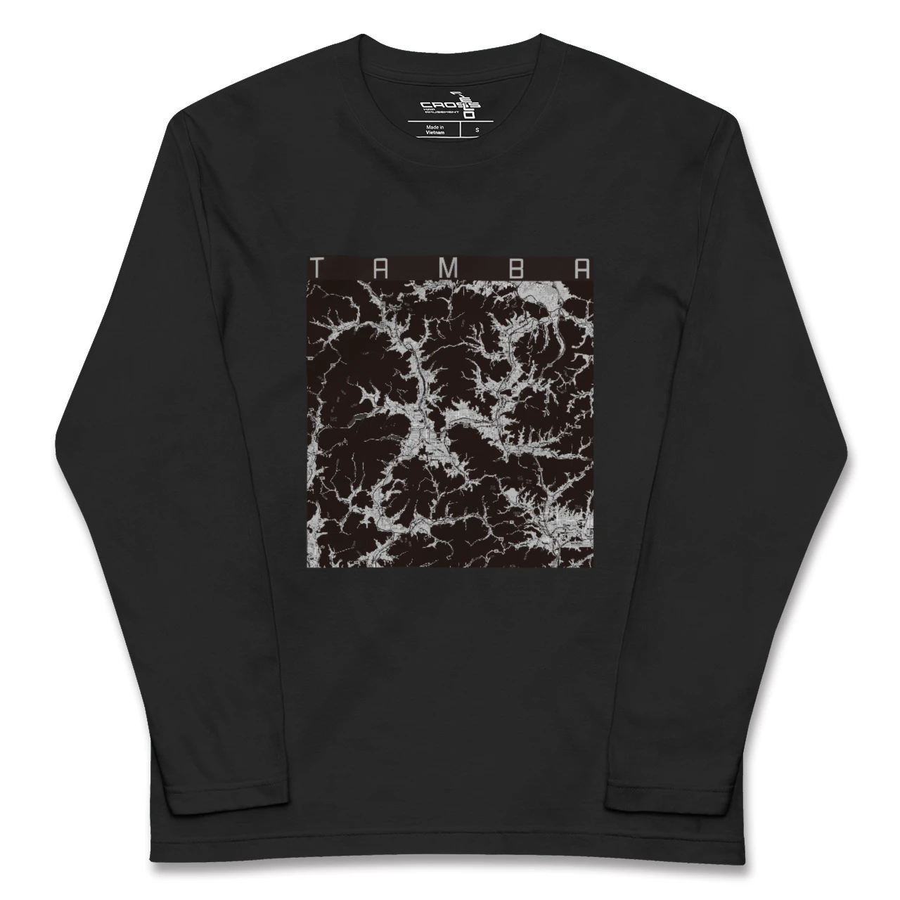 【丹波(兵庫県)】地図柄ロングスリーブTシャツ