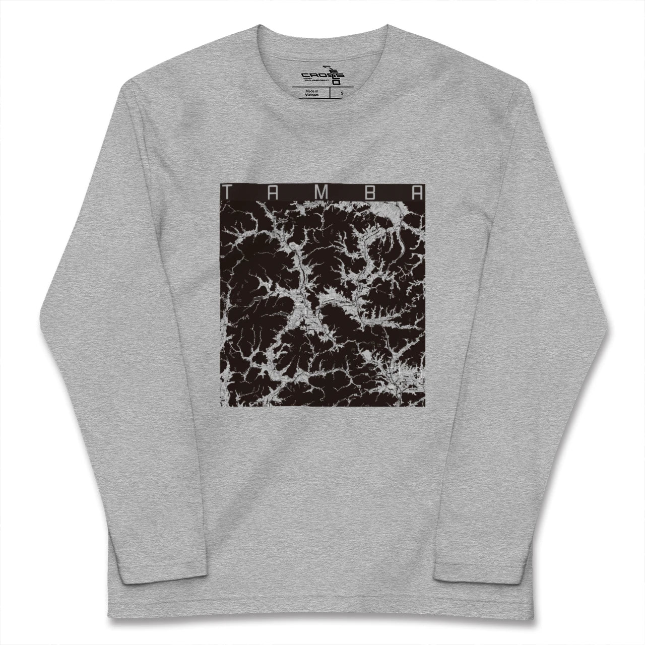 【丹波(兵庫県)】地図柄ロングスリーブTシャツ