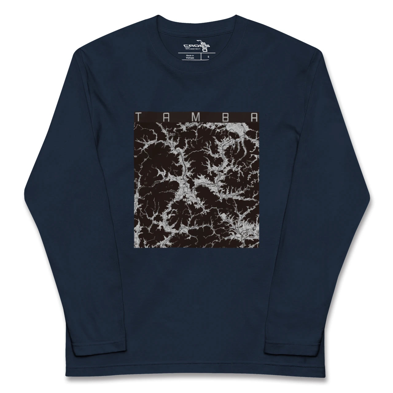 【丹波(兵庫県)】地図柄ロングスリーブTシャツ