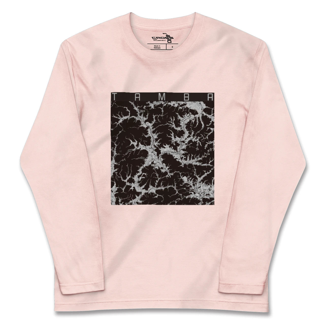 【丹波(兵庫県)】地図柄ロングスリーブTシャツ