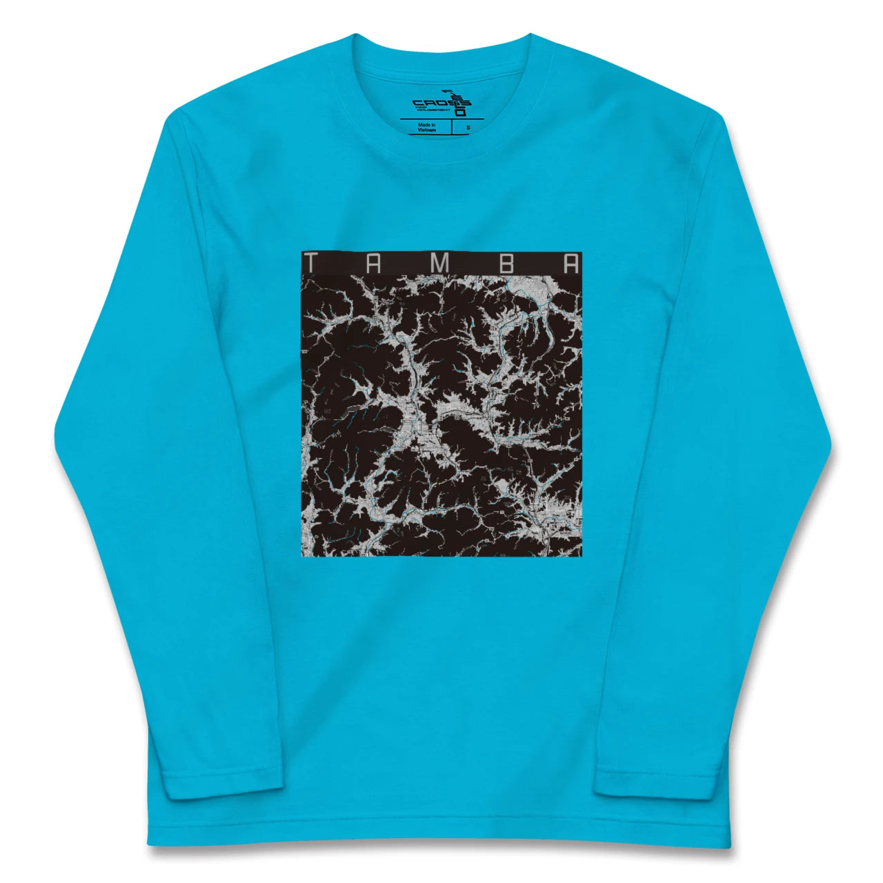 【丹波(兵庫県)】地図柄ロングスリーブTシャツ