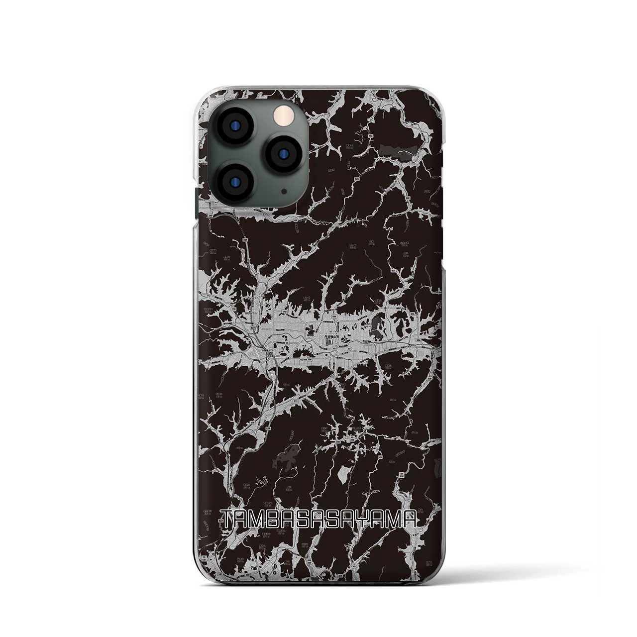 【丹波篠山(兵庫県)】地図柄iPhoneケース(クリアタイプ)