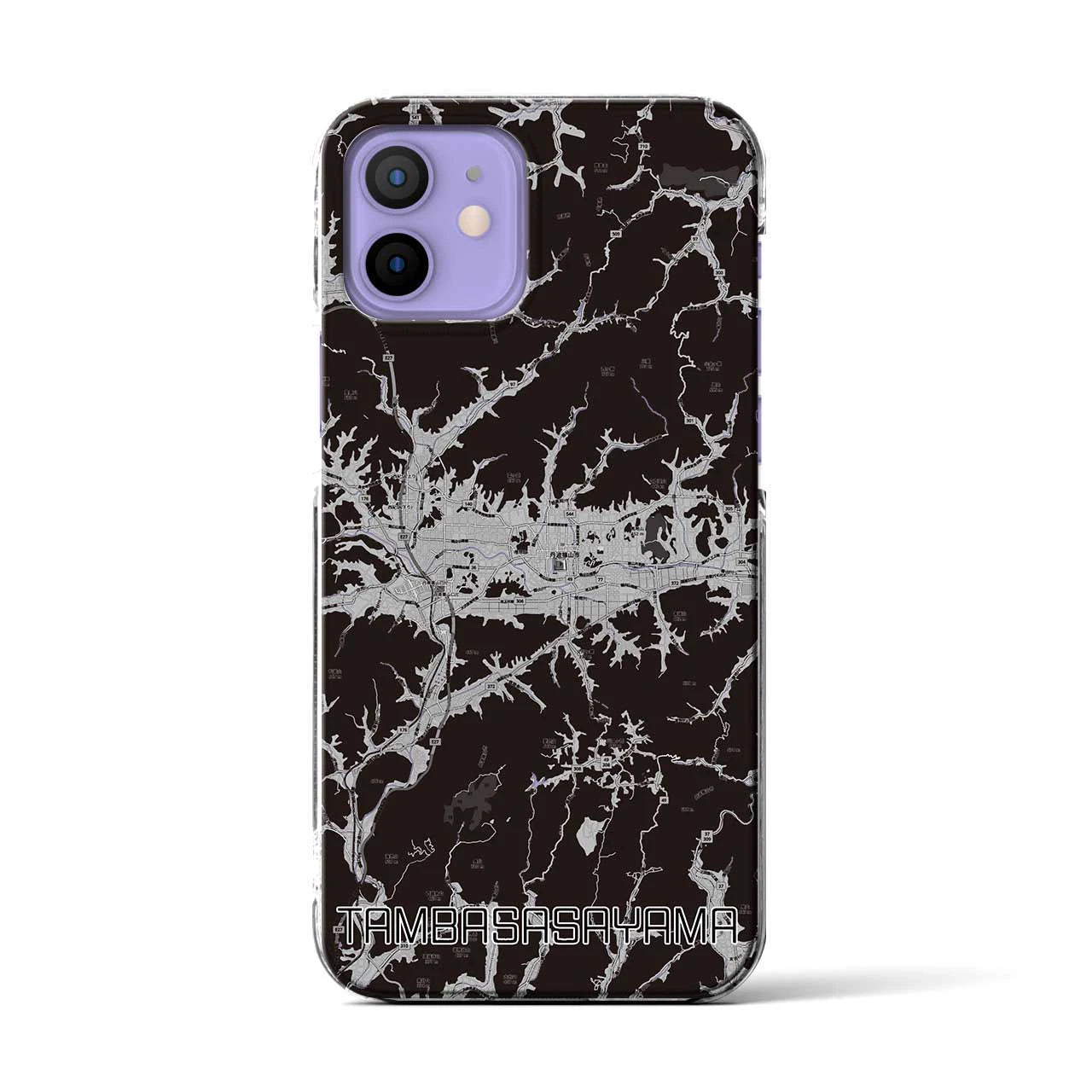 【丹波篠山(兵庫県)】地図柄iPhoneケース(クリアタイプ)