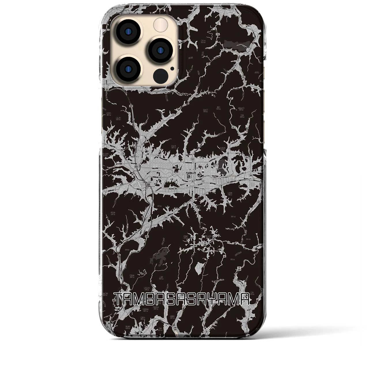 【丹波篠山(兵庫県)】地図柄iPhoneケース(クリアタイプ)