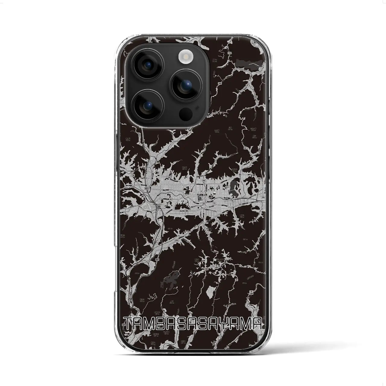 【丹波篠山(兵庫県)】地図柄iPhoneケース(クリアタイプ)