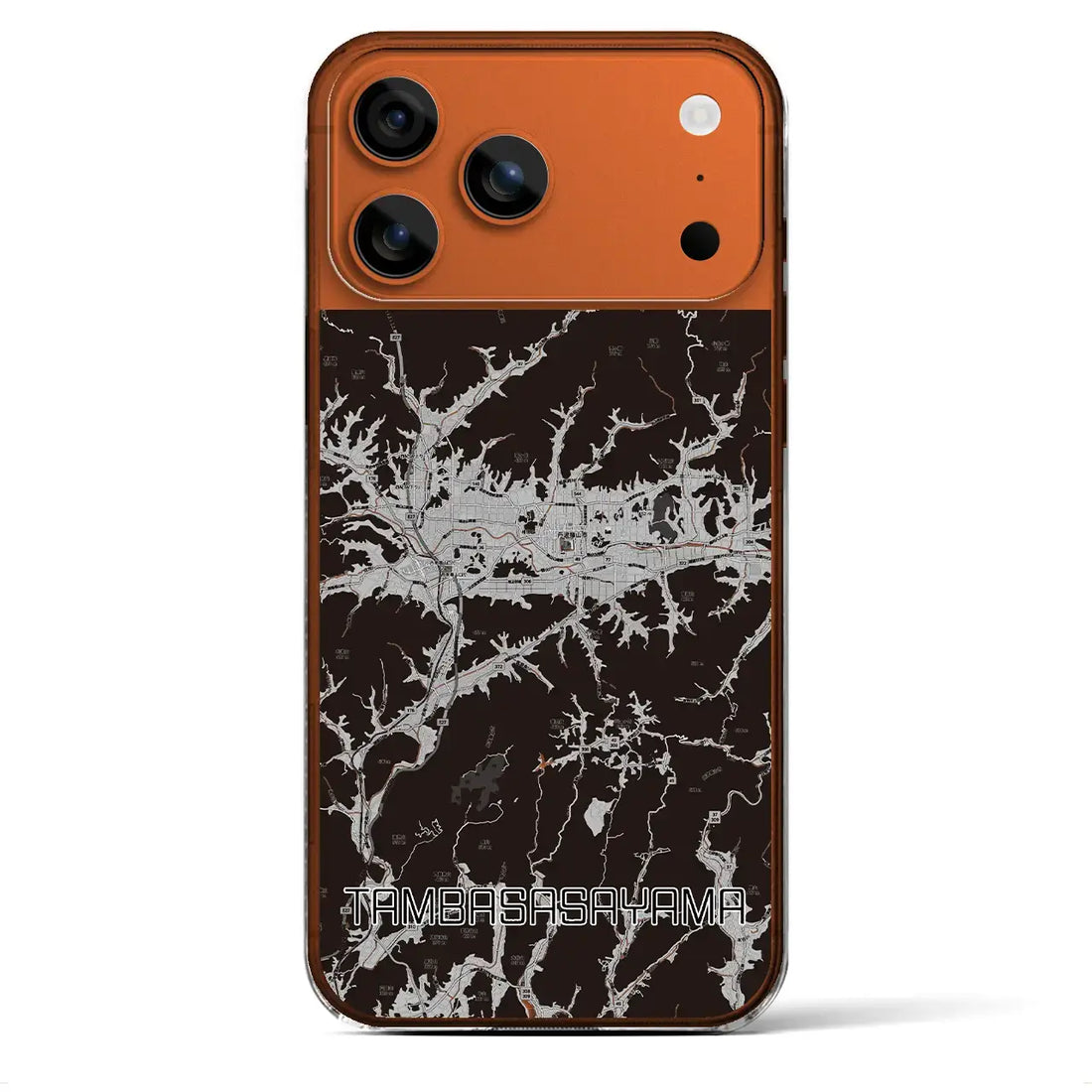 【丹波篠山(兵庫県)】地図柄iPhoneケース(クリアタイプ)