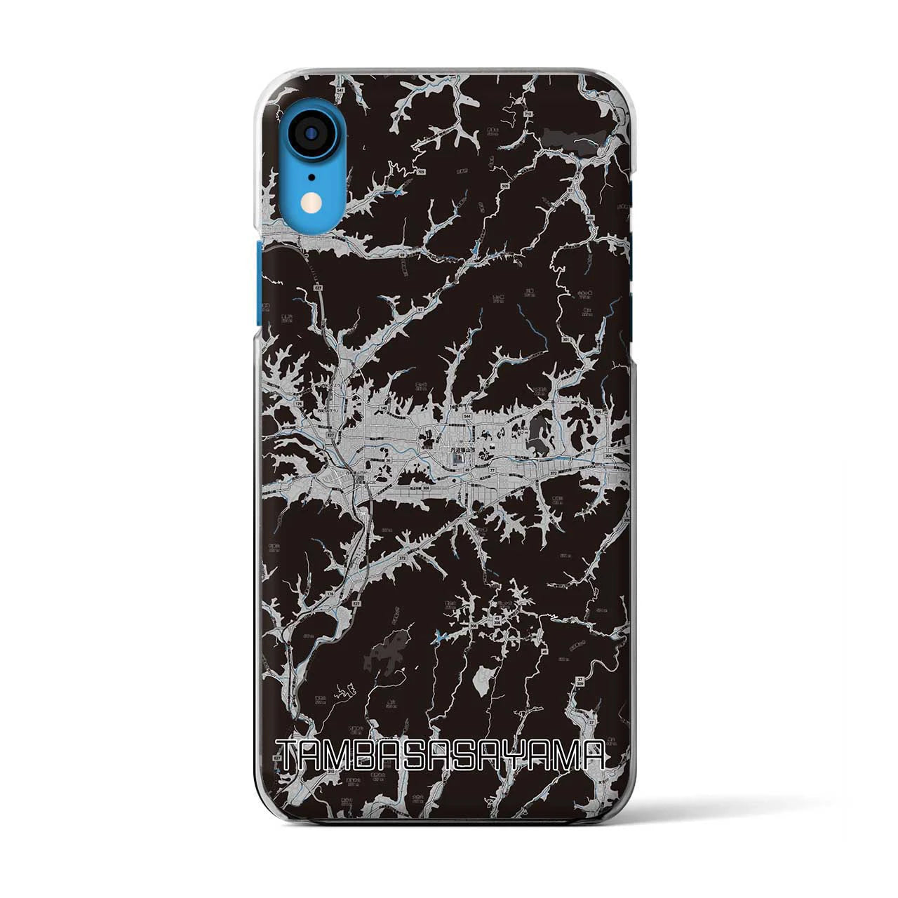 【丹波篠山(兵庫県)】地図柄iPhoneケース(クリアタイプ)