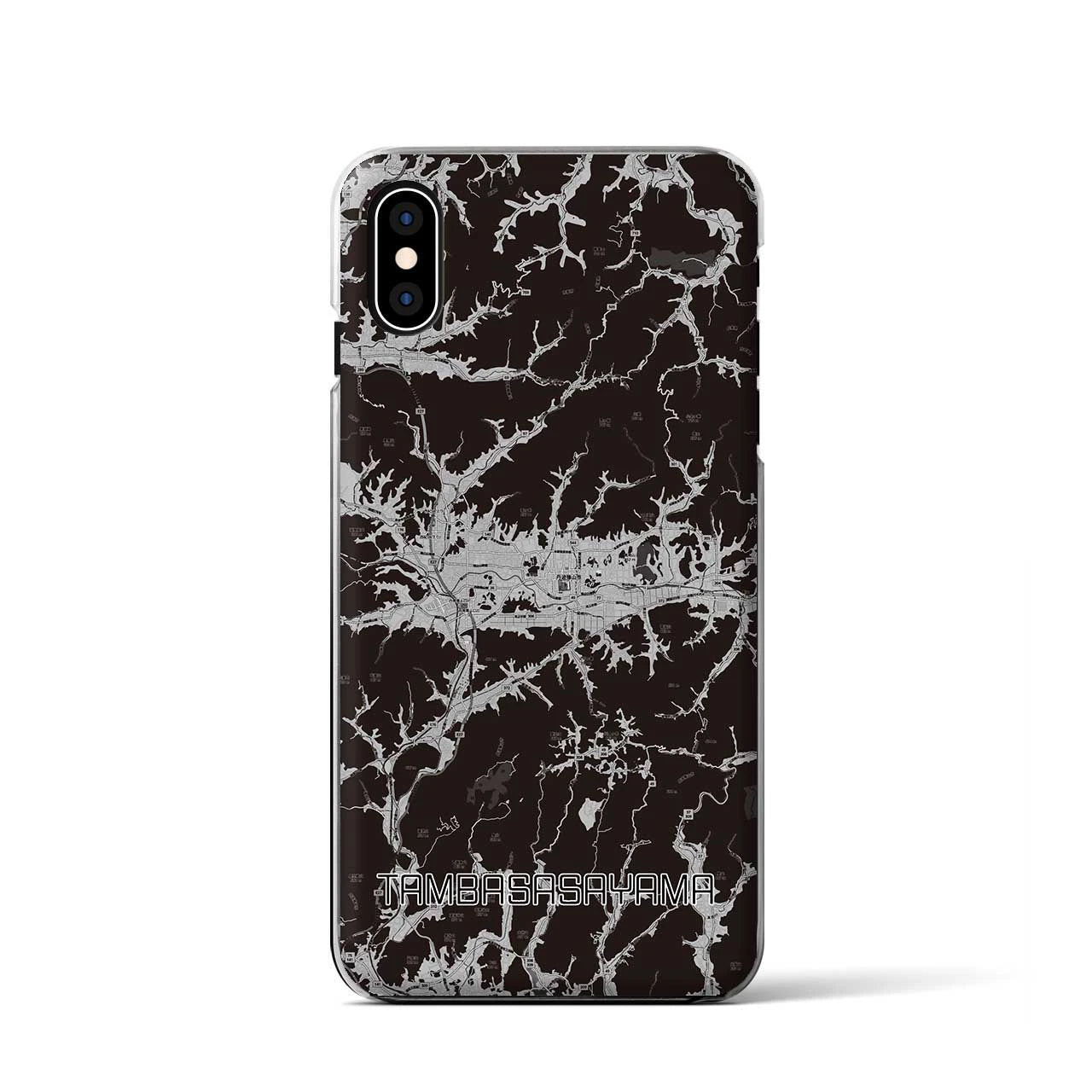 【丹波篠山(兵庫県)】地図柄iPhoneケース(クリアタイプ)