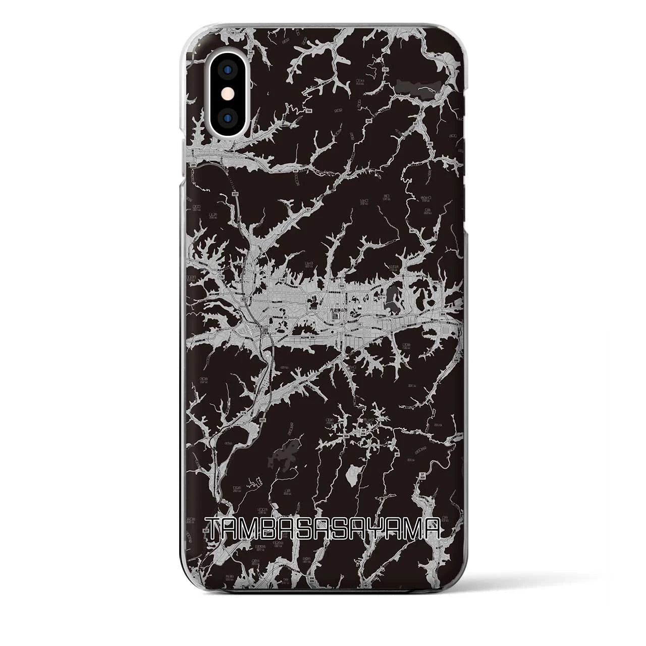 【丹波篠山(兵庫県)】地図柄iPhoneケース(クリアタイプ)