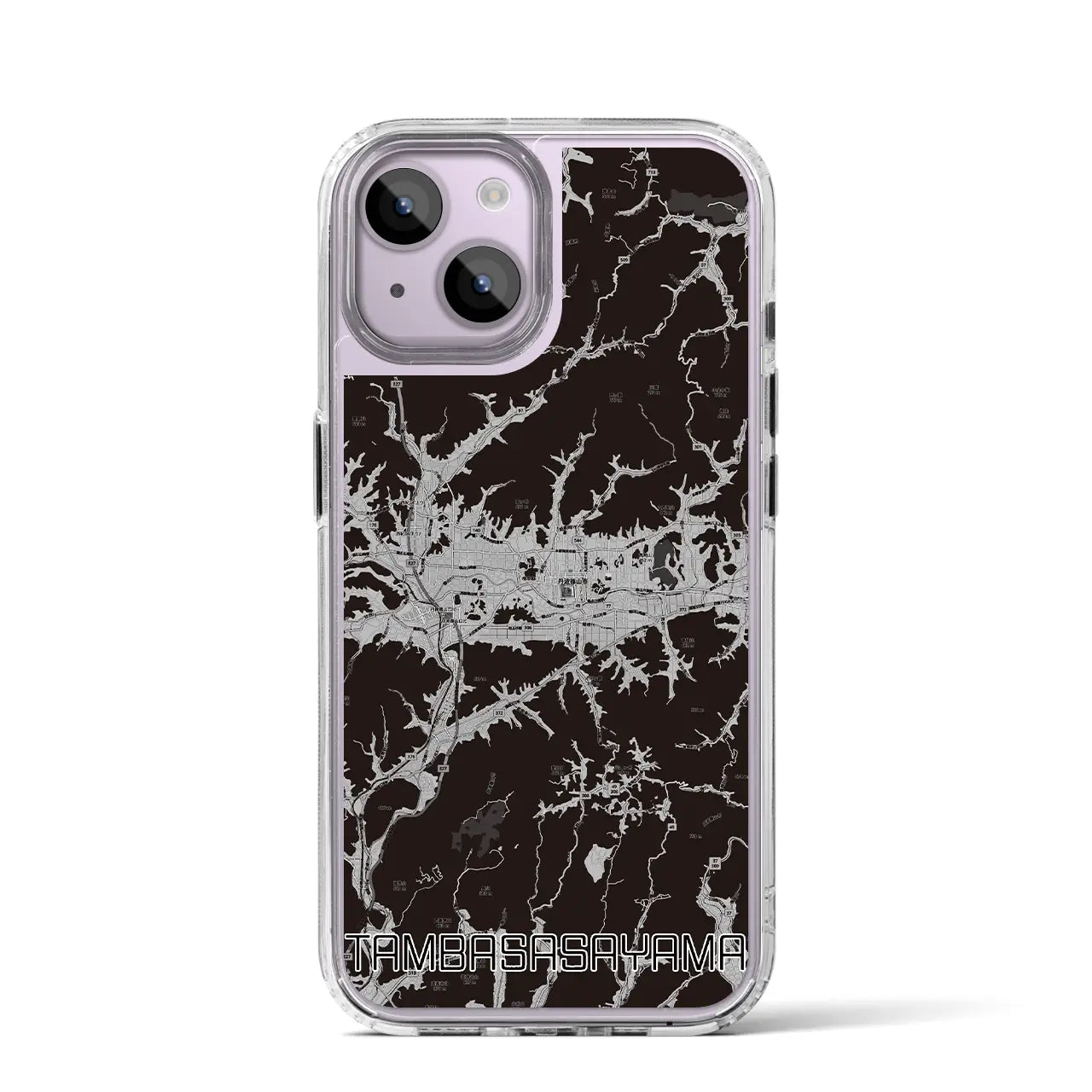 【丹波篠山(兵庫県)】地図柄iPhoneケース(MagSafeタイプ)