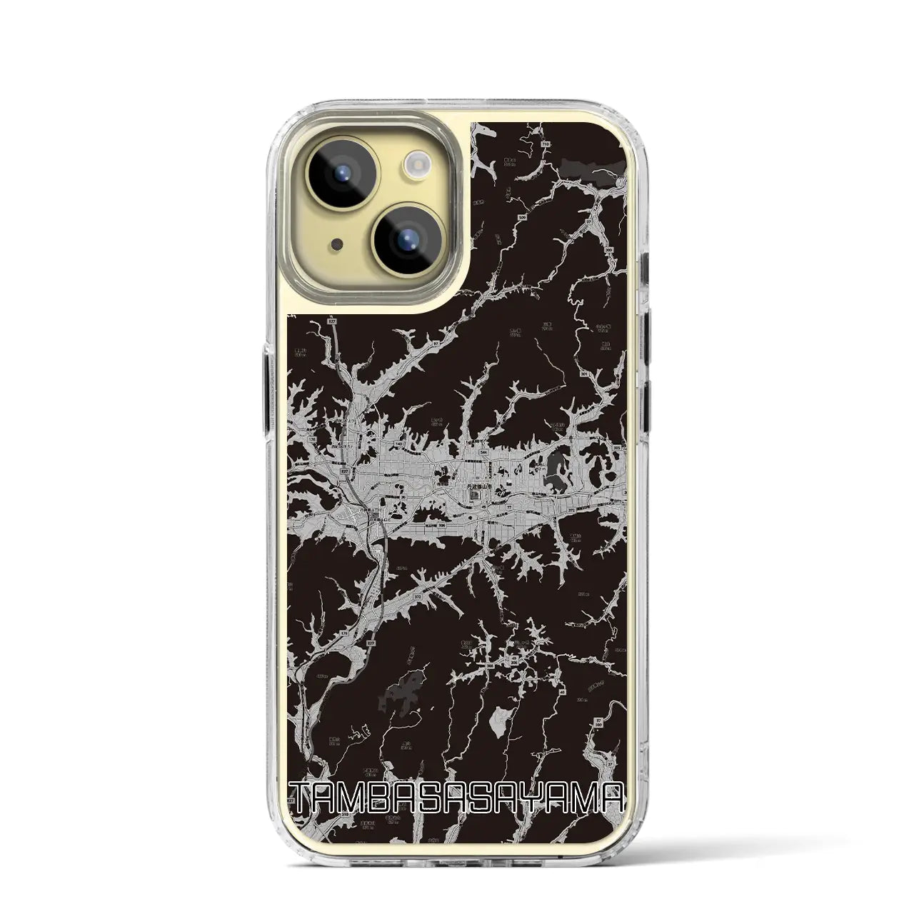 【丹波篠山(兵庫県)】地図柄iPhoneケース(MagSafeタイプ)