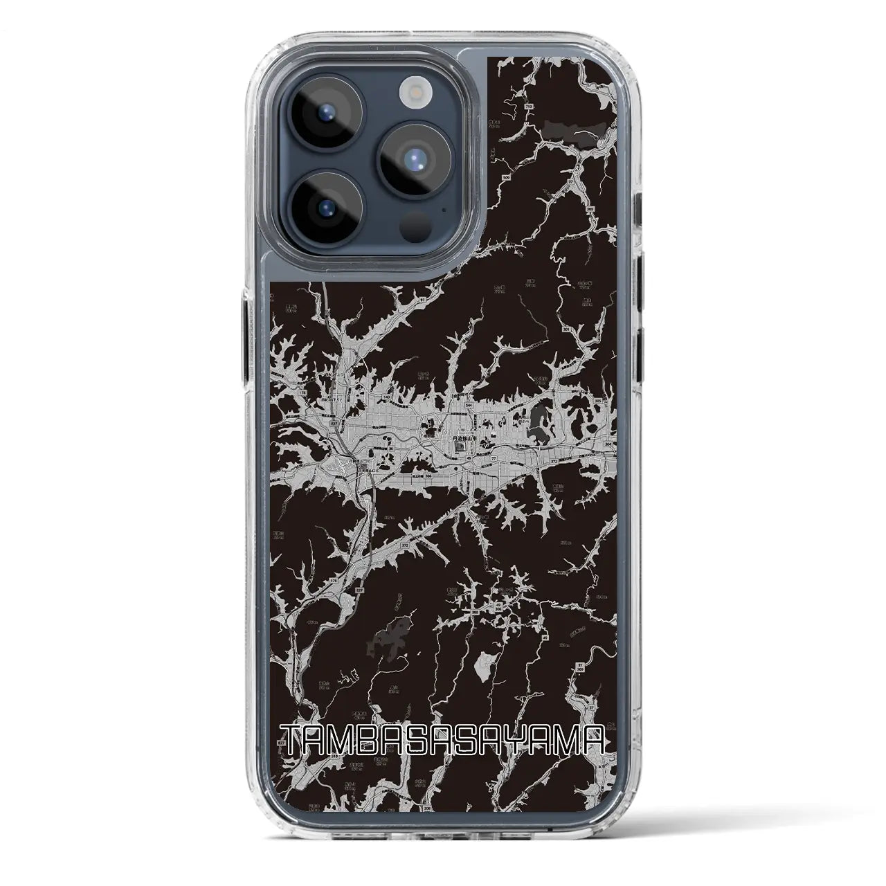 【丹波篠山(兵庫県)】地図柄iPhoneケース(MagSafeタイプ)