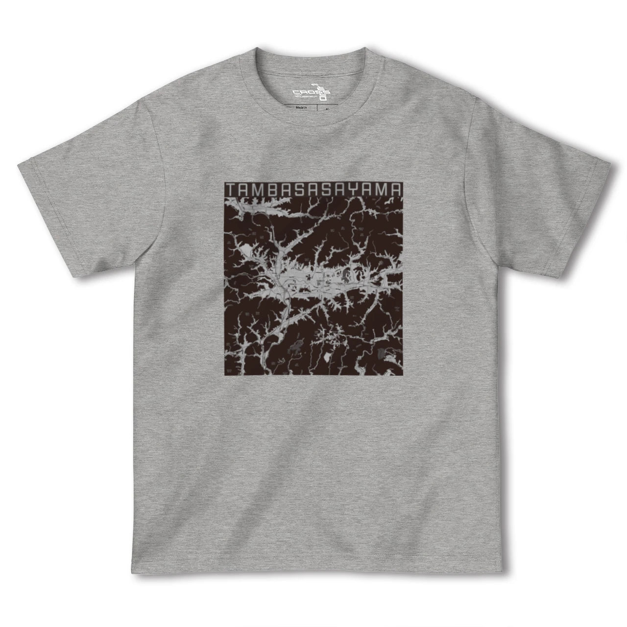 【丹波篠山(兵庫県)】地図柄ヘビーウェイトTシャツ