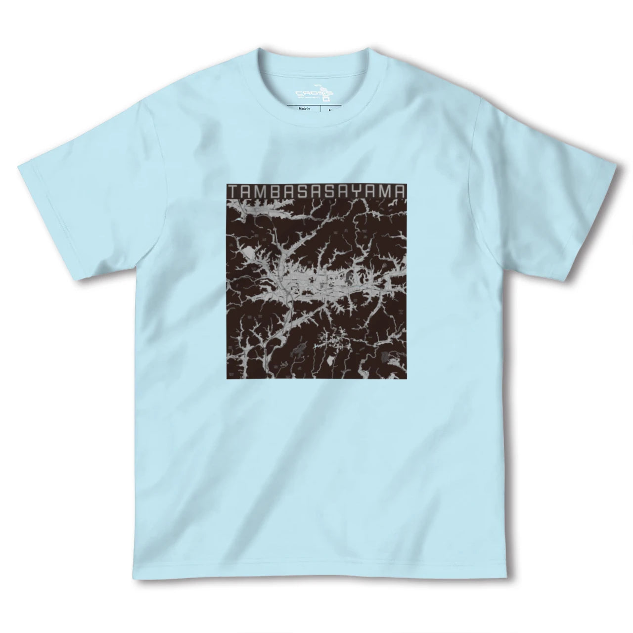 【丹波篠山(兵庫県)】地図柄ヘビーウェイトTシャツ