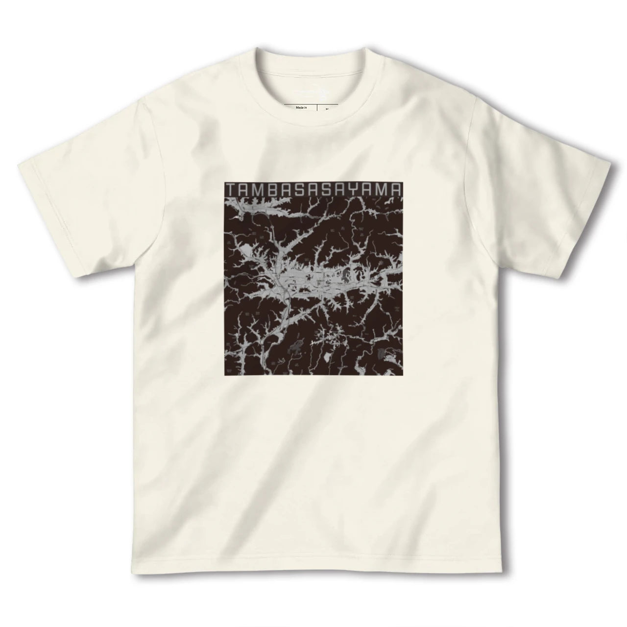 【丹波篠山(兵庫県)】地図柄ヘビーウェイトTシャツ