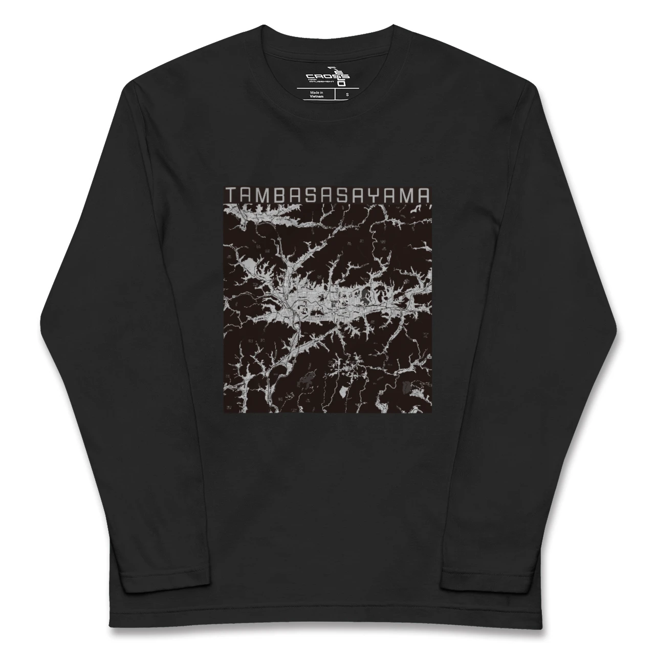 【丹波篠山(兵庫県)】地図柄ロングスリーブTシャツ