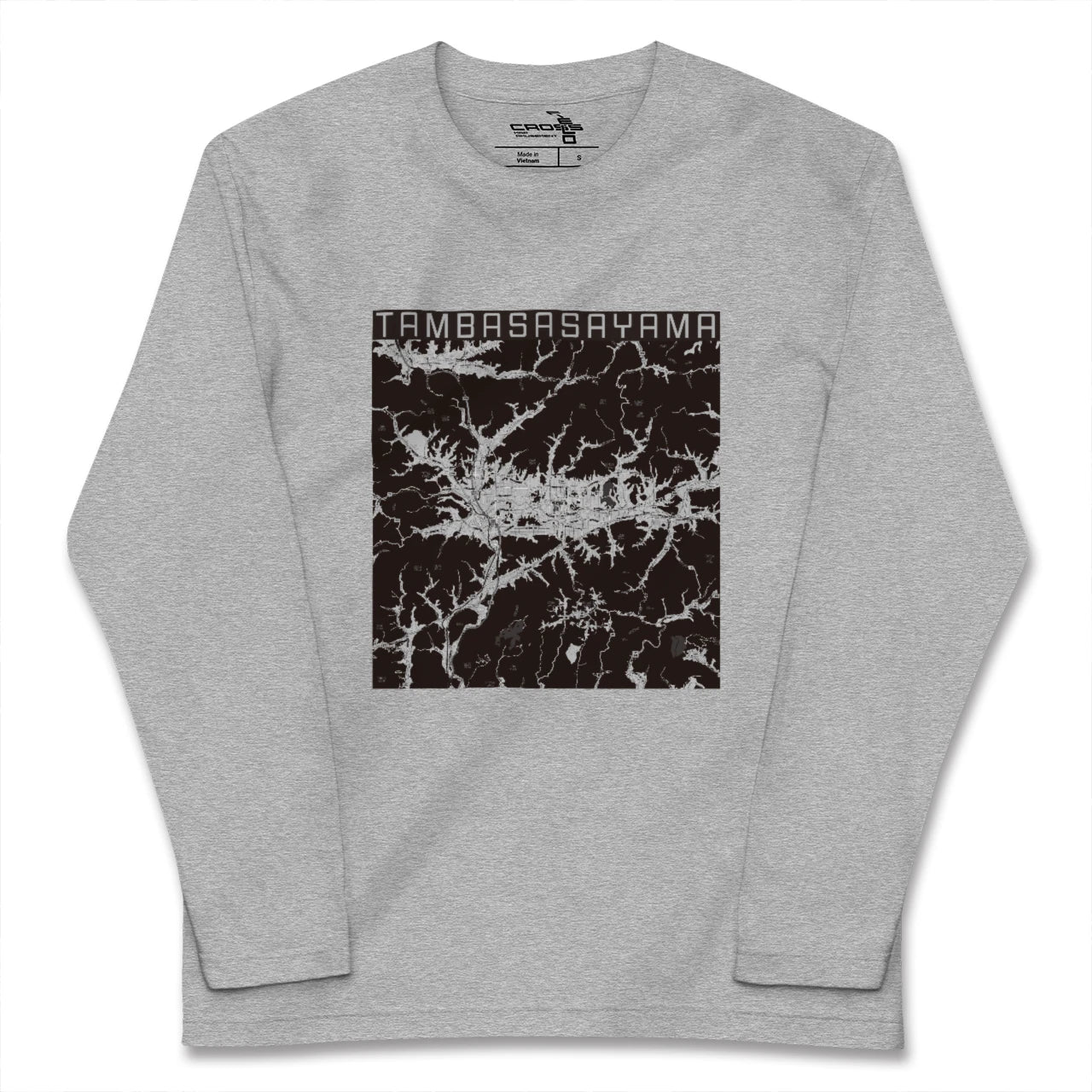 【丹波篠山(兵庫県)】地図柄ロングスリーブTシャツ