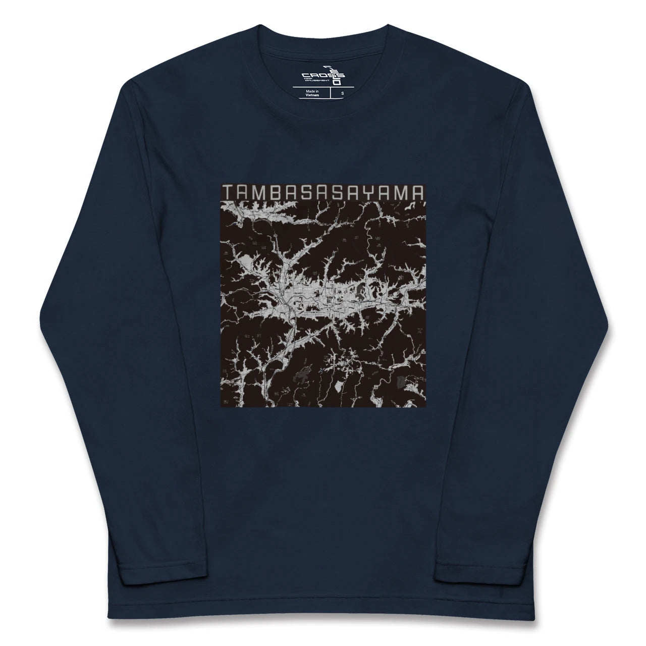 【丹波篠山(兵庫県)】地図柄ロングスリーブTシャツ