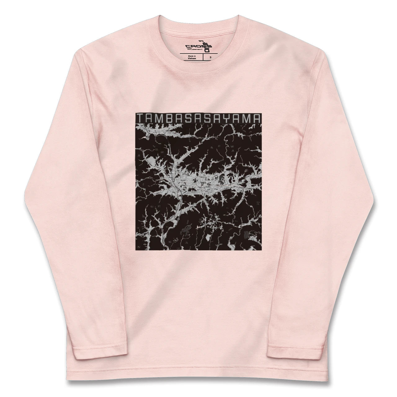 【丹波篠山(兵庫県)】地図柄ロングスリーブTシャツ