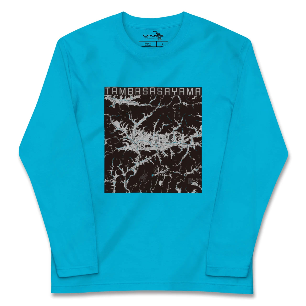 【丹波篠山(兵庫県)】地図柄ロングスリーブTシャツ