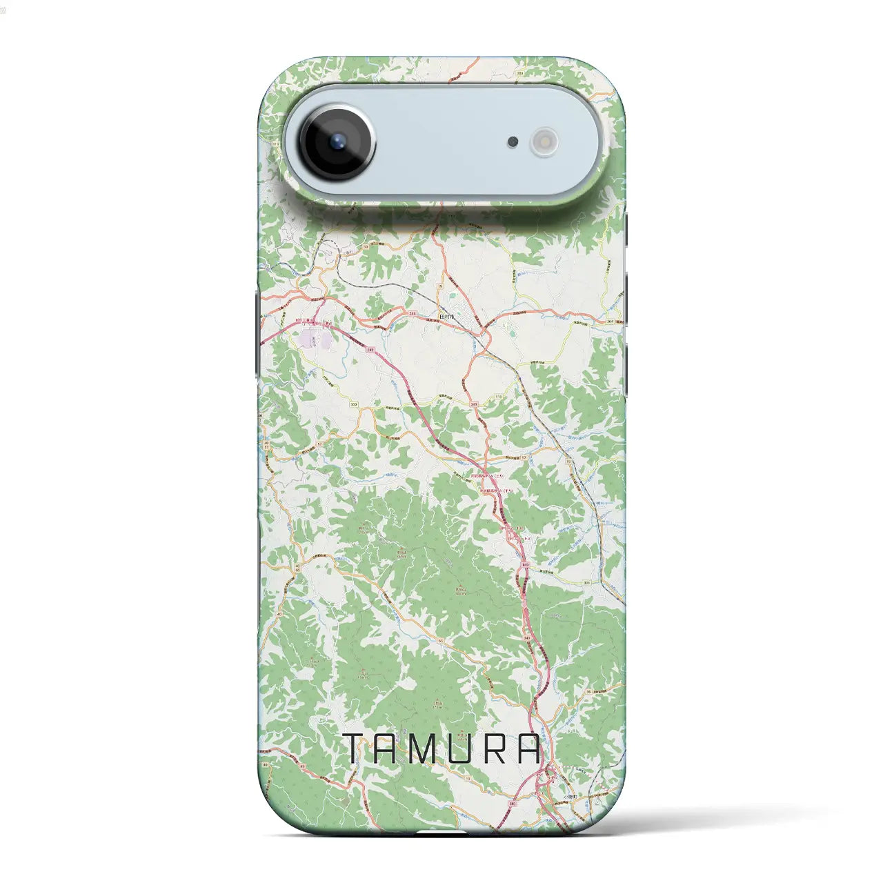 【田村(福島県)】地図柄iPhoneケース(バックカバータイプ)