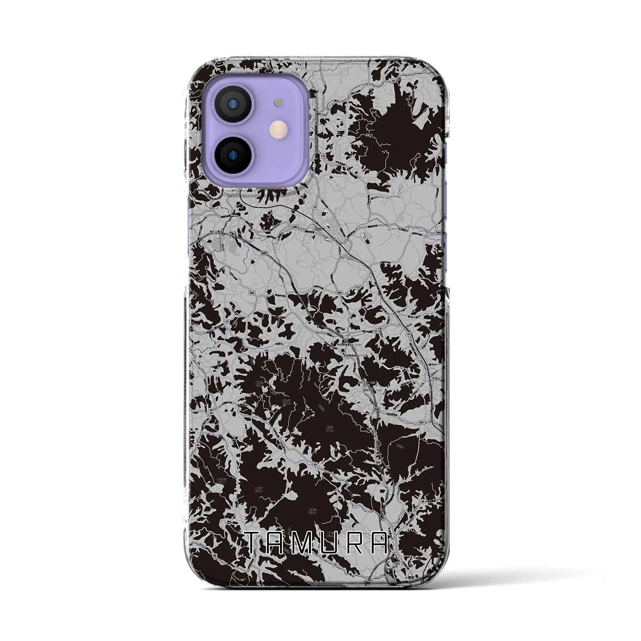 【田村(福島県)】地図柄iPhoneケース(クリアタイプ)